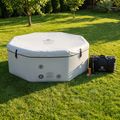 Piscina gonfiabile AQUASTIC ONSEN drop stitch 1400 l 186 cm grigia 17