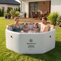 Piscina gonfiabile AQUASTIC ONSEN drop stitch 1400 l 186 cm grigia 18
