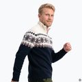 Maglione da uomo Woolcano SWT1091 Granatowy/Kremowy 5