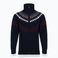 Maglione da uomo Woolcano SWT1093 Granatrowy/Kremowy 3