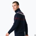 Maglione da uomo Woolcano SWT1093 Granatrowy/Kremowy 5