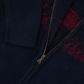 Maglione da uomo Woolcano SWT1093 Granatrowy/Kremowy 4