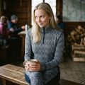 Completo di biancheria termica da donna Woolcano SET1121 Granatowy 10