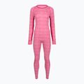 Completo di biancheria termica da donna Woolcano SET1109 Pink