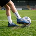 Calzettoni da calcio per bambini OneTeam Precision Grip non-slip 2-pack white 8