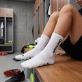 Calzettoni da calcio per bambini OneTeam Precision Grip non-slip 2-pack white 9