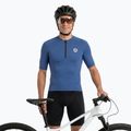 Maglietta da ciclismo uomo ATTABO TEVRA con zip corta blu navy 5