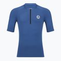 Maglietta da ciclismo uomo ATTABO TEVRA con zip corta blu navy 8