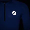 Maglietta da ciclismo uomo ATTABO TEVRA con zip corta blu navy 14