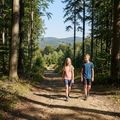 Maglietta da trekking per bambini KADVA TrailCore traspirante rosa 5