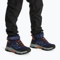 Scarpe da trekking per bambini KADVA Rocky Trail Mid WaterProof Softshell blu navy 2