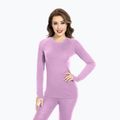 Set intimo termico donna WOOLCANO Merino SET0543 viola 2