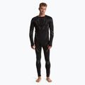 Completo di biancheria intima termica maschile KADVA ALPINESTEP COOLMAX THERMAL PRO DRY senza cuciture nera