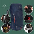 KADVA Sendero 35 l zaino da trekking blu acciaio 22