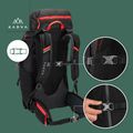 Zaino da trekking KADVA Vagabundo 40 l nero 28