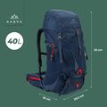 Zaino da trekking KADVA Vagabundo 40 l blu 24