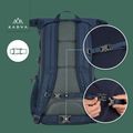 Zaino urbano KADVA CityQuest 22 l blu navy 22