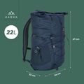 KADVA CityQuest 22 l zaino da città blu navy 23