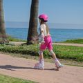 Pattini in linea per bambini ATTABO Flashled regolabile rosa 17
