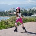 Pattini in linea per bambini ATTABO Bladeroll regolabili nero/viola 15