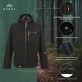Giacca impermeabile da uomo KADVA Forest nera 22