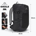 Zaino da trekking KADVA Okole 25 l nero 2