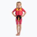 Gilet di galleggiamento per bambini AQUASTIC Junior rosa/giallo 3