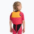 Gilet di galleggiamento per bambini AQUASTIC Junior rosa/giallo 4
