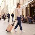 Valigia da viaggio per cabina Kadva Domingo Pink 16