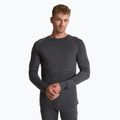 Felpa termica uomo 100% LANA MERINO TOP0538 grigio