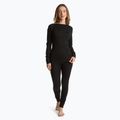 Felpa termica da donna WOOLCANO 100% Merino TOP0541 nero 2