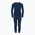Set di biancheria intima termica per bambini WOOLCANO Merino 100% SET0683 blu navy 2