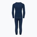 Set di biancheria intima termica per bambini WOOLCANO Merino 100% SET0683 blu navy 3