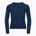 Set di biancheria intima termica per bambini WOOLCANO Merino 100% SET0683 blu navy 4