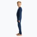 Set di biancheria intima termica per bambini WOOLCANO Merino 100% SET0683 blu navy 2