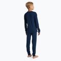 Set di biancheria intima termica per bambini WOOLCANO Merino 100% SET0683 blu navy 3