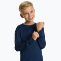 Set di biancheria intima termica per bambini WOOLCANO Merino 100% SET0683 blu navy 4