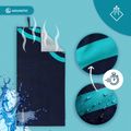 AQUASTIC Asciugamano Wavey blu navy/blu 9