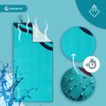 Asciugamano AQUASTIC Wavey blu/verde 11