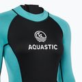 Muta da nuoto da donna AQUASTIC Wavey LG WMNS 2 mm nero/menta 4