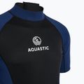 Muta da nuoto da uomo AQUASTIC Wavey 2 mm nero/blu 4