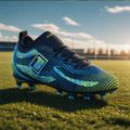Scarpe da calcio da bambino OneTeam Robero Teen FG/AG nero/blu 11