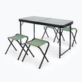 Tavolo da campeggio pieghevole + sedie KADVA CAMPtable set per 4-6 persone grigio