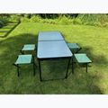 Tavolo da campeggio pieghevole + sedie KADVA CAMPtable set per 4-6 persone grigio 4