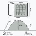 Tenda da campeggio 3 posti KADVA CAMPdome 3 verde 7