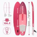 Set tavola SUP gonfiabile AQUASTIC Perth 9'10" pink 24