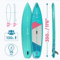 Set tavola SUP gonfiabile AQUASTIC Touring 11'6" green 26