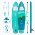 Set tavola SUP gonfiabile AQUASTIC Vista 11'2" green 21
