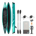 AQUASTIC Cortez 13'9" 420 cm verde kayak gonfiabile ad alta pressione per 2 persone 17