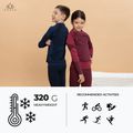 Completo di biancheria intima termica per bambini KADVA Frosty Jrg Set senza cuciture rosa 2